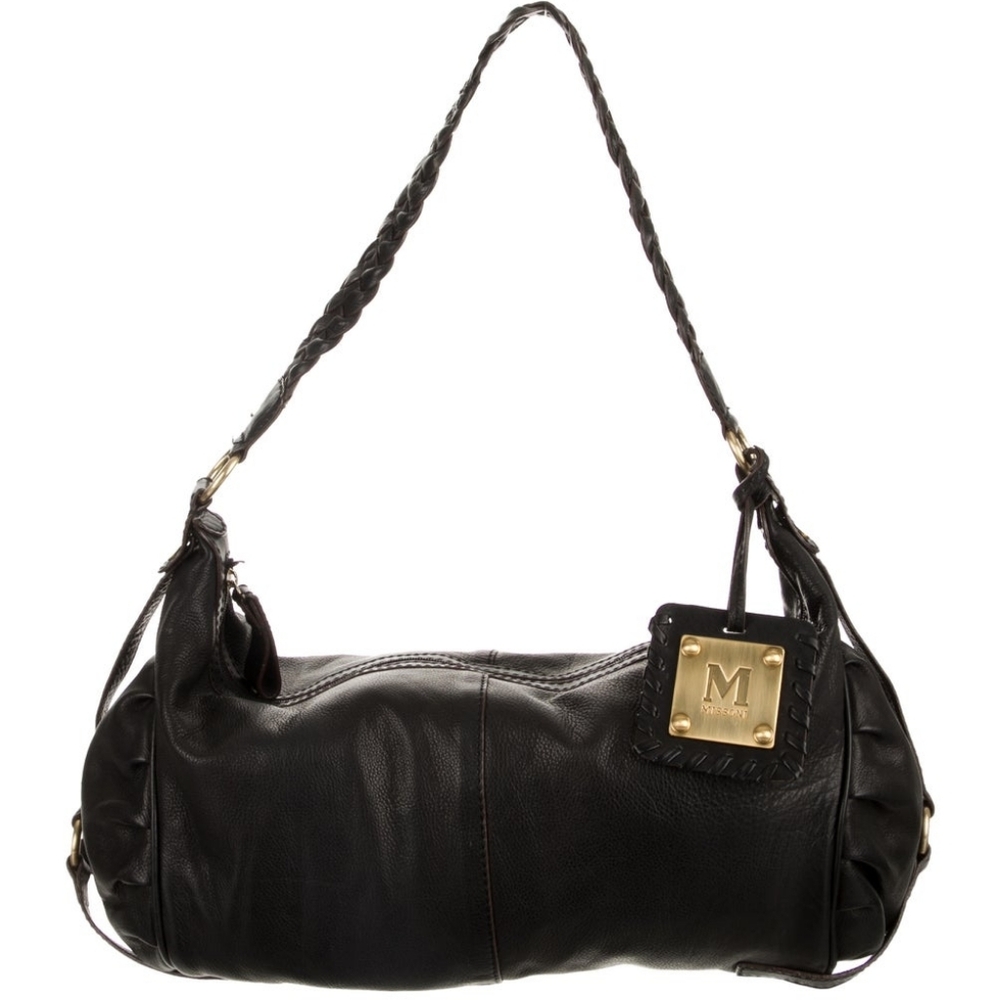Missoni Black Leather Women's Shoulder Bag